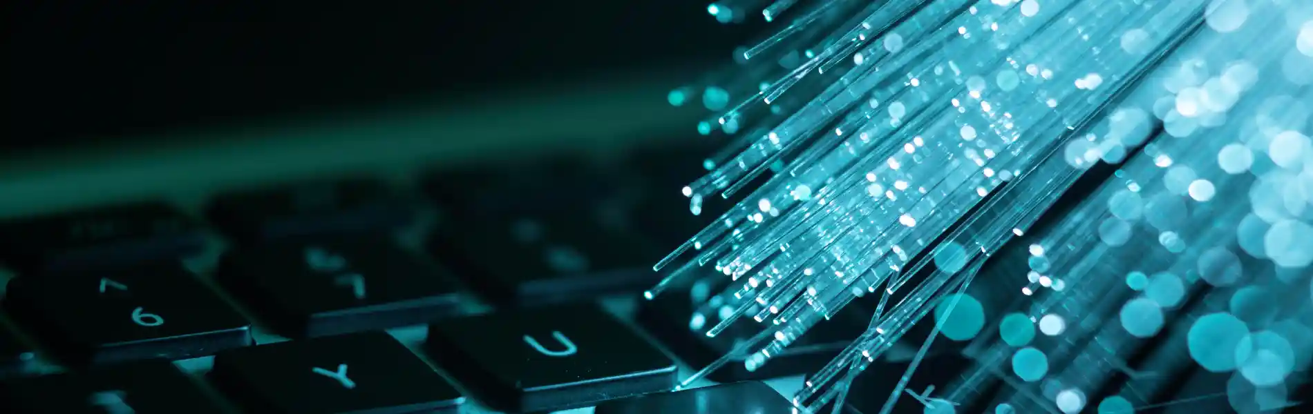 tastiera con fibra ottica